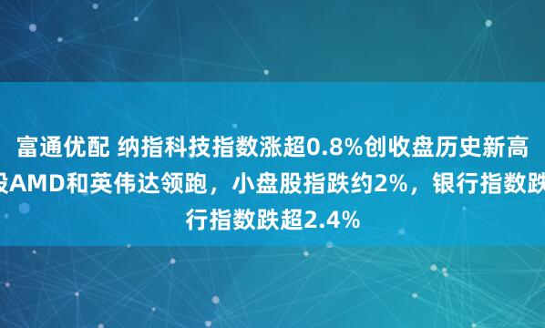 富通优配 纳指科技指数涨超0.8%创收盘历史新高，成分股AMD和英伟达领跑，小盘股指跌约2%，银行指数跌超2.4%
